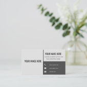 Carte de visite étudiant (Debout devant)