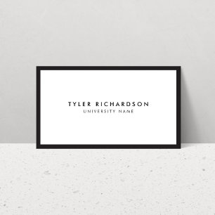 Carte de visite étudiant diplômé classique