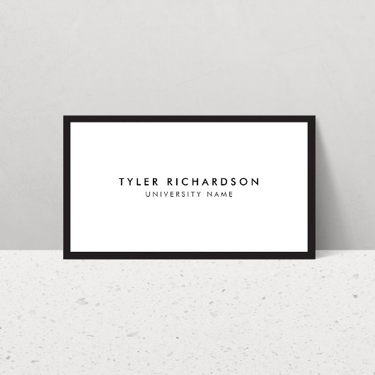 Carte de visite étudiant diplômé classique