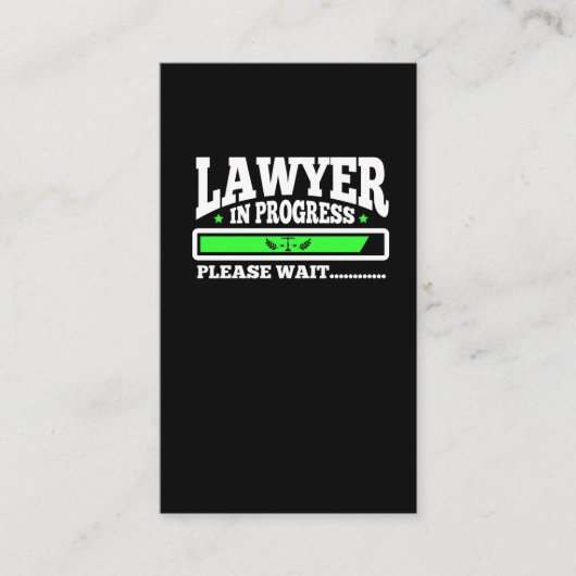 Carte De Visite Étudiant drôle en cours d'école de droit d'avocat (Devant)