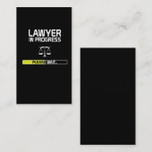 Carte De Visite Étudiant drôle en cours d'école de droit d'avocat (Devant / Derrière)