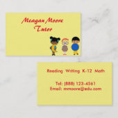 Carte De Visite Étudiants (Devant / Derrière)