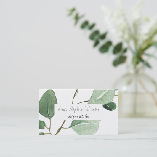 Carte De Visite eucalyptus (Debout devant)