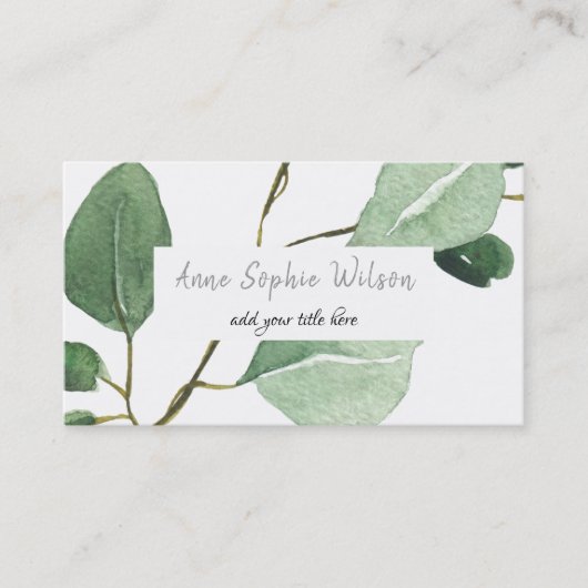 Carte De Visite eucalyptus (Devant)