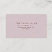 Carte De Visite Eucalyptus aquarelle élégant, verdure simple (Dos)