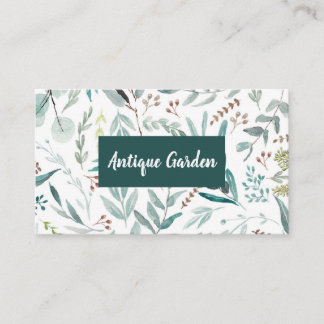 Carte De Visite Eucalyptus d'aquarelle