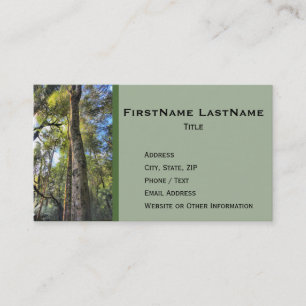 Carte De Visite Eucalyptus gommiers de la forêt pluviale australie