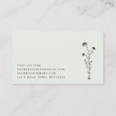 Carte De Visite Eucalyptus Green Botanical Sprig (Dos)