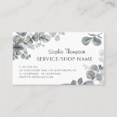 Carte De Visite Eucalyptus green leaves (Devant)