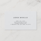 Carte De Visite eucalyptus greenery wedding (Dos)