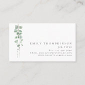 Carte De Visite Eucalyptus moderne Botanique Toute profession (Devant)