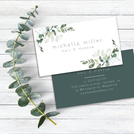 Carte De Visite Eucalyptus verdure