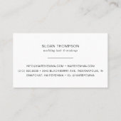 Carte De Visite Eucalyptus Vert Aquarelle Gris (Dos)