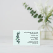 Carte de visite Eucalyptus Vert pour Psychothérape (Debout devant)