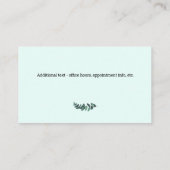 Carte de visite Eucalyptus Vert pour Psychothérape (Dos)