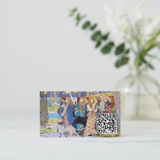 Carte De Visite Eugene Grasset - Harmonie - Code QR (Debout devant)