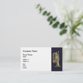 Carte De Visite Euphonie de laiton d'or (Debout devant)