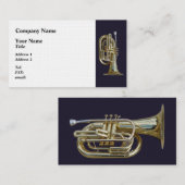 Carte De Visite Euphonie de laiton d'or (Devant / Derrière)