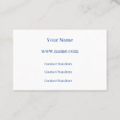 Carte de visite euro (Dos)