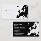 CARTE DE VISITE EUROPA (Devant / Derrière)