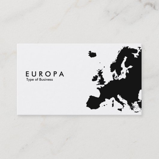 CARTE DE VISITE EUROPA (Devant)
