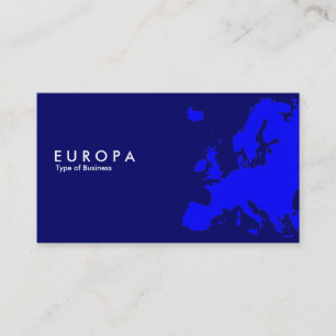 Carte De Visite EUROPA bleu - bleu foncé