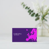 Carte De Visite EUROPA Magenta - Violet foncé (Debout devant)