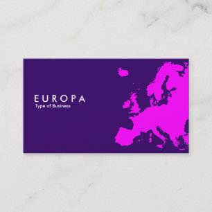 Carte De Visite EUROPA Magenta - Violet foncé