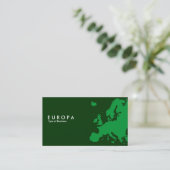 Carte De Visite EUROPA Vert - Vert foncé (Debout devant)