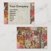 Carte De Visite Europe Travel Vintage (Devant / Derrière)