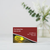 Carte De Visite Européen de chauffeur de taxi (Debout devant)