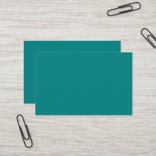 Carte de visite européen turquoise (Devant/Arrière en situation)