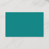 Carte de visite européen turquoise (Dos)