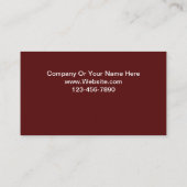 Carte De Visite Évaluateur immobilier (Dos)