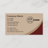 Carte De Visite Évaluateur immobilier (Devant)