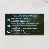 Carte De Visite Evangile chrétien ABC's Romans Road KJV Bible (Devant)