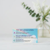 Carte De Visite Evangile du salut Bible Bible Sensibilisation chré (Debout devant)