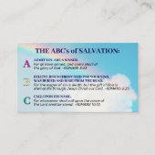 Carte De Visite Evangile du salut Bible Bible Sensibilisation chré (Devant)