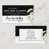 Carte De Visite Evénement de l'église Circulaire John 15:12 L'amou (Devant / Derrière)