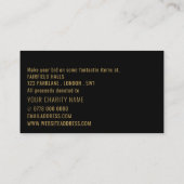 Carte De Visite Événement de vente aux enchères Modern Bold, Silen (Dos)