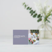 Carte De Visite Événement des couleurs harmoniques modernes (Debout devant)