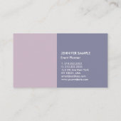 Carte De Visite Événement des couleurs harmoniques modernes (Dos)