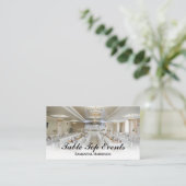 Carte De Visite Evénement Mariage de luxe | Banquet de restauratio (Debout devant)