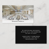 Carte De Visite Evénement Mariage de luxe | Banquet de restauratio (Devant / Derrière)