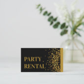 Carte De Visite Événement Planner Party Rental Tableware Gold Part (Debout devant)