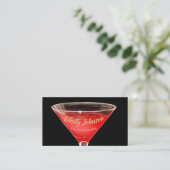 Carte De Visite Événements Barman Verre à Martini (Debout devant)