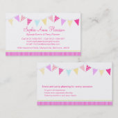 Carte De Visite Événements de partie d'étamine prévoyant des (Devant / Derrière)