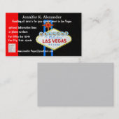 Carte De Visite Événements de planificateur de partie de Las Vegas (Devant / Derrière)