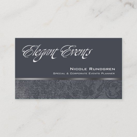 Carte De Visite "Événements élégants" - distinctifs, chic, chic, (Devant)