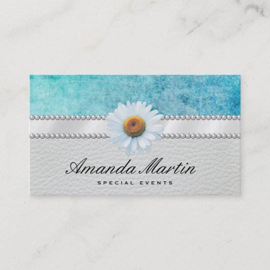 Carte De Visite Événements spéciaux Classic Blue Grunge (Devant)